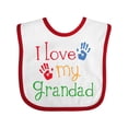 thumbnail image 1 of Inktastic Grandad Grandkids Handprints Boys or Girls Baby Bib, 1 of 4