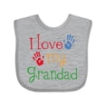 thumbnail image 1 of Inktastic Grandad Grandkids Handprints Boys or Girls Baby Bib, 1 of 4