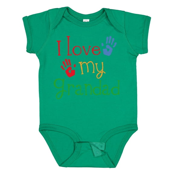 Inktastic Grandad Grandkids Handprints Boys or Girls Baby Bodysuit