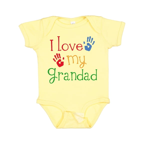 Inktastic Grandad Grandkids Handprints Boys or Girls Baby Bodysuit