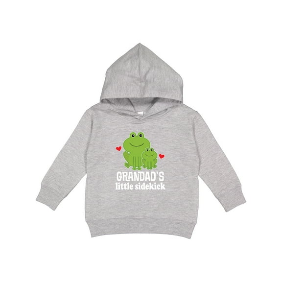 Inktastic Grandad Little Sidekick Grandson Frog Toddler Hoodie
