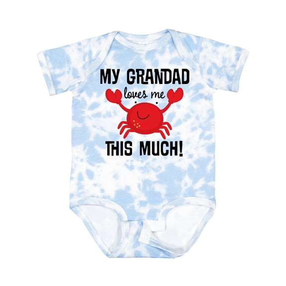 Inktastic Grandad Loves Me Grandchild Crab Boys or Girls Baby Bodysuit