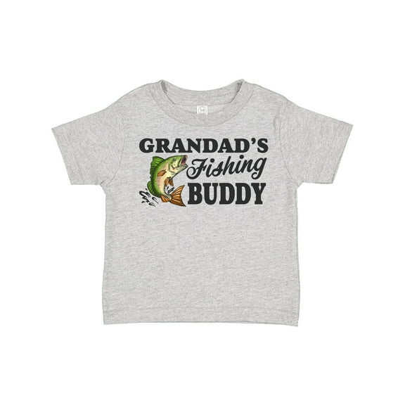 Inktastic Grandad's Fishing Buddy Boys Toddler T-Shirt