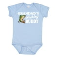 thumbnail image 1 of Inktastic Grandad's Fishing Buddy with White Text Boys Baby Bodysuit, 1 of 5