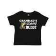 thumbnail image 1 of Inktastic Grandad's Fishing Buddy with White Text Boys Toddler T-Shirt, 1 of 5