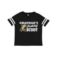 thumbnail image 1 of Inktastic Grandad's Fishing Buddy with White Text Boys Toddler T-Shirt, 1 of 5