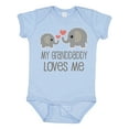 thumbnail image 1 of Inktastic Grandaddy Loves Me Elephant Boys or Girls Baby Bodysuit, 1 of 5