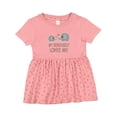 thumbnail image 1 of Inktastic Grandaddy Loves Me Elephant Girls Baby Dress, 1 of 5
