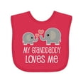 thumbnail image 1 of Inktastic Grandaddy Loves Me Grandchild Boys or Girls Baby Bib, 1 of 4