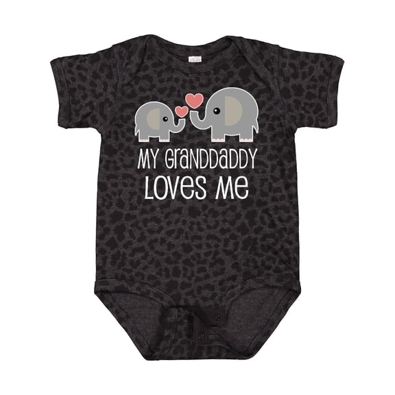 Inktastic Grandaddy Loves Me Grandchild Boys or Girls Baby Bodysuit