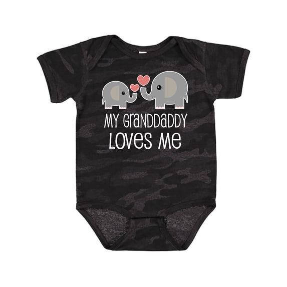 Inktastic Grandaddy Loves Me Grandchild Boys or Girls Baby Bodysuit