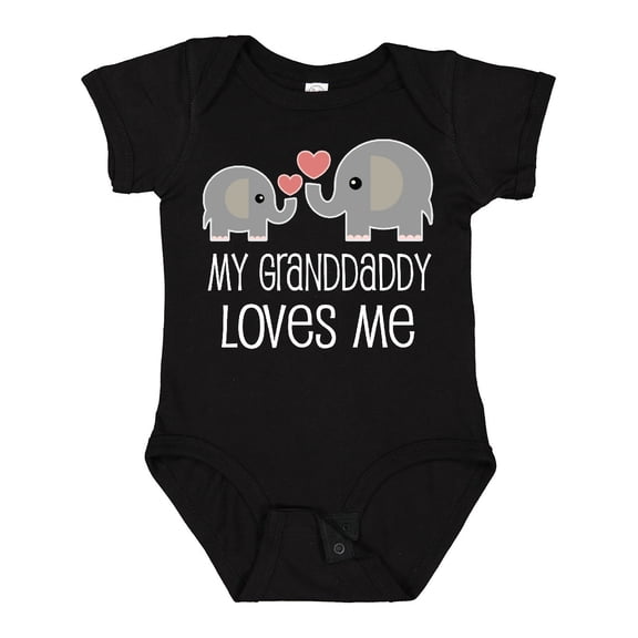 Inktastic Grandaddy Loves Me Grandchild Boys or Girls Baby Bodysuit