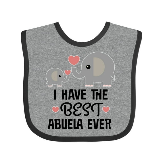 Inktastic Grandchild Best Abuela Ever Boys or Girls Baby Bib