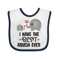 thumbnail image 1 of Inktastic Grandchild Best Abuela Ever Boys or Girls Baby Bib, 1 of 4