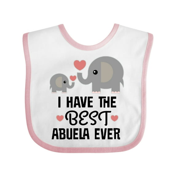 Inktastic Grandchild Best Abuela Ever Boys or Girls Baby Bib