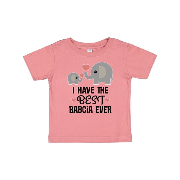 Inktastic Grandchild Best Babcia Ever Boys or Girls Baby T-Shirt