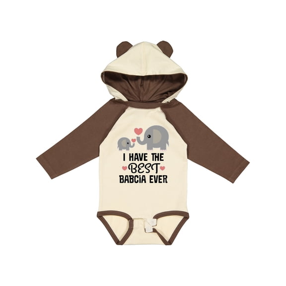 Inktastic Grandchild Best Babcia Ever Boys or Girls Long Sleeve Baby Bodysuit