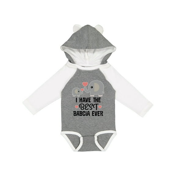 Inktastic Grandchild Best Babcia Ever Boys or Girls Long Sleeve Baby Bodysuit