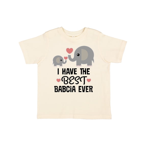 Inktastic Grandchild Best Babcia Ever Boys or Girls Toddler T-Shirt