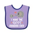 thumbnail image 1 of Inktastic Grandchild Best Grandma Ever Boys or Girls Baby Bib, 1 of 4