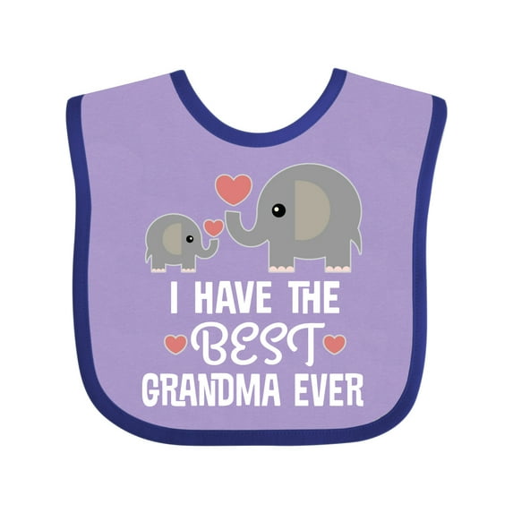 Inktastic Grandchild Best Grandma Ever Boys or Girls Baby Bib