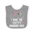 thumbnail image 1 of Inktastic Grandchild Best Grandma Ever Boys or Girls Baby Bib, 1 of 4
