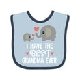 thumbnail image 1 of Inktastic Grandchild Best Grandma Ever Boys or Girls Baby Bib, 1 of 4