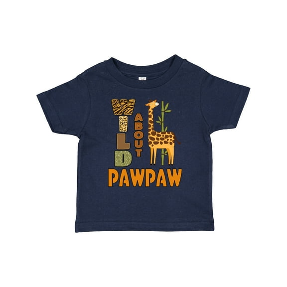 Inktastic Grandchild Giraffe Wild About Pawpaw Boys or Girls Toddler T-Shirt