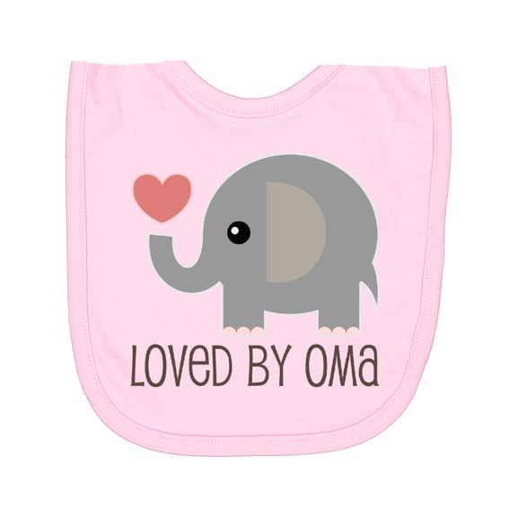 Inktastic Grandchild Loved by Oma Newborn Bib