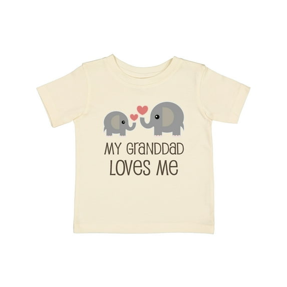 Inktastic Granddad Loves Me Grandchild Boys or Girls Baby T-Shirt