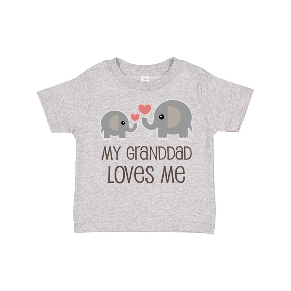 Inktastic Granddad Loves Me Grandchild Boys or Girls Toddler T-Shirt