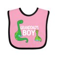 thumbnail image 1 of Inktastic Granddads Boy Grandson Dinosaur Boys Baby Bib, 1 of 4