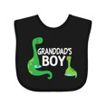 thumbnail image 1 of Inktastic Granddads Boy Grandson Dinosaur Boys Baby Bib, 1 of 4