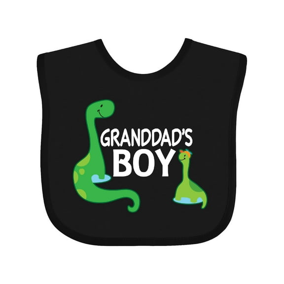 Inktastic Granddads Boy Grandson Dinosaur Boys Baby Bib