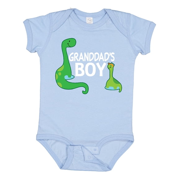 Inktastic Granddad's Boy Grandson Dinosaur Boys Baby Bodysuit