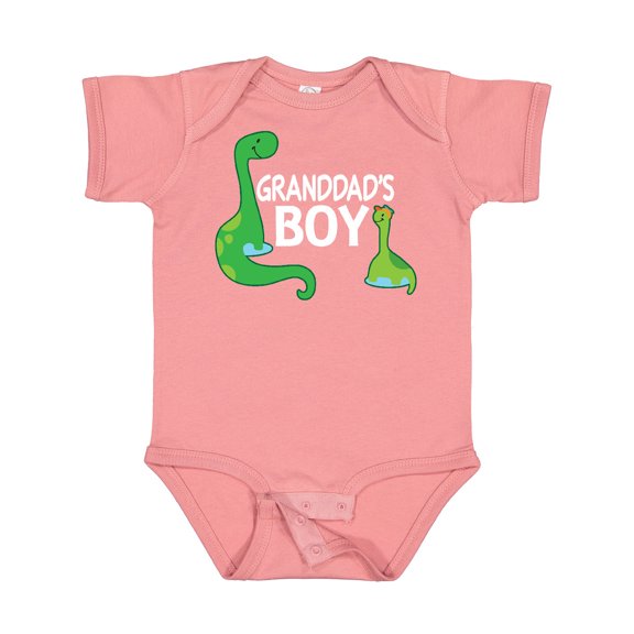 Inktastic Granddad's Boy Grandson Dinosaur Boys Baby Bodysuit