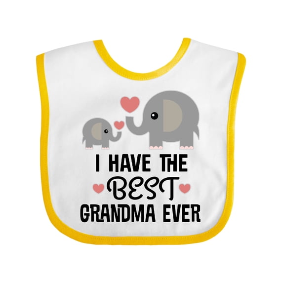 Inktastic Grandkids Best Grandma Ever Boys or Girls Baby Bib