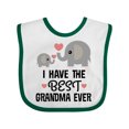 thumbnail image 1 of Inktastic Grandkids Best Grandma Ever Boys or Girls Baby Bib, 1 of 4