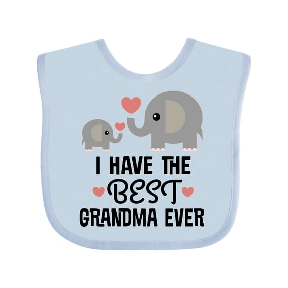 Inktastic Grandkids Best Grandma Ever Boys or Girls Baby Bib