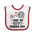 thumbnail image 1 of Inktastic Grandkids Best Grandma Ever Boys or Girls Baby Bib, 1 of 4
