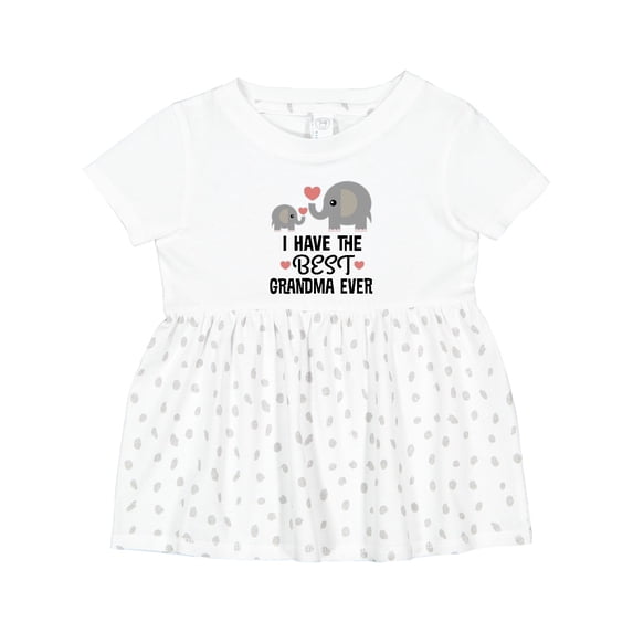 Inktastic Grandkids Best Grandma Ever Girls Baby Dress