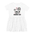 thumbnail image 1 of Inktastic Grandkids Best Grandma Ever Girls Toddler Dress, 1 of 5