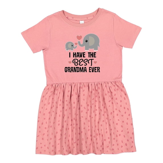 Inktastic Grandkids Best Grandma Ever Girls Toddler Dress