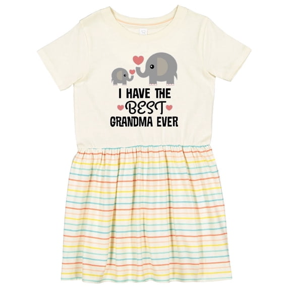 Inktastic Grandkids Best Grandma Ever Girls Toddler Dress