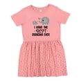 thumbnail image 1 of Inktastic Grandkids Best Grandma Ever Girls Toddler Dress, 1 of 5