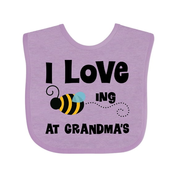 Inktastic Grandkids Visit Grandma Honey Bee Boys or Girls Baby Bib