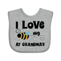 Inktastic Grandkids Visit Grandma Honey Bee Boys or Girls Baby Bib