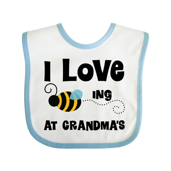 Inktastic Grandkids Visit Grandma Honey Bee Boys or Girls Baby Bib
