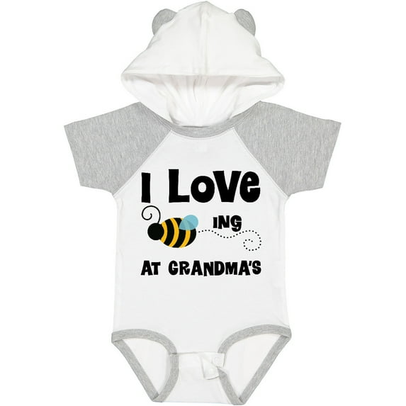 Inktastic Grandkids Visit Grandma Honey Bee Boys or Girls Baby Bodysuit