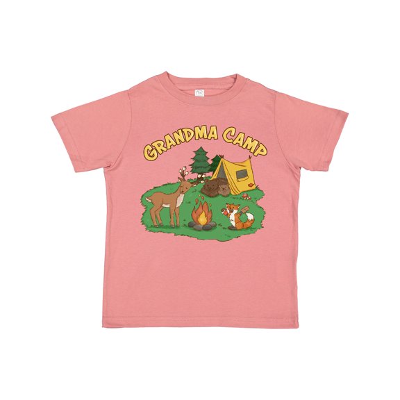 Inktastic Grandma Camp with Camping Animals Boys or Girls Toddler T-Shirt